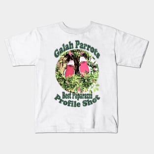 Parrots. Galah Parrots Profile Shot Kids T-Shirt